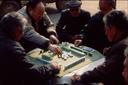Streetside game of mahjong -- oh, how we longed to get into the thick of this!